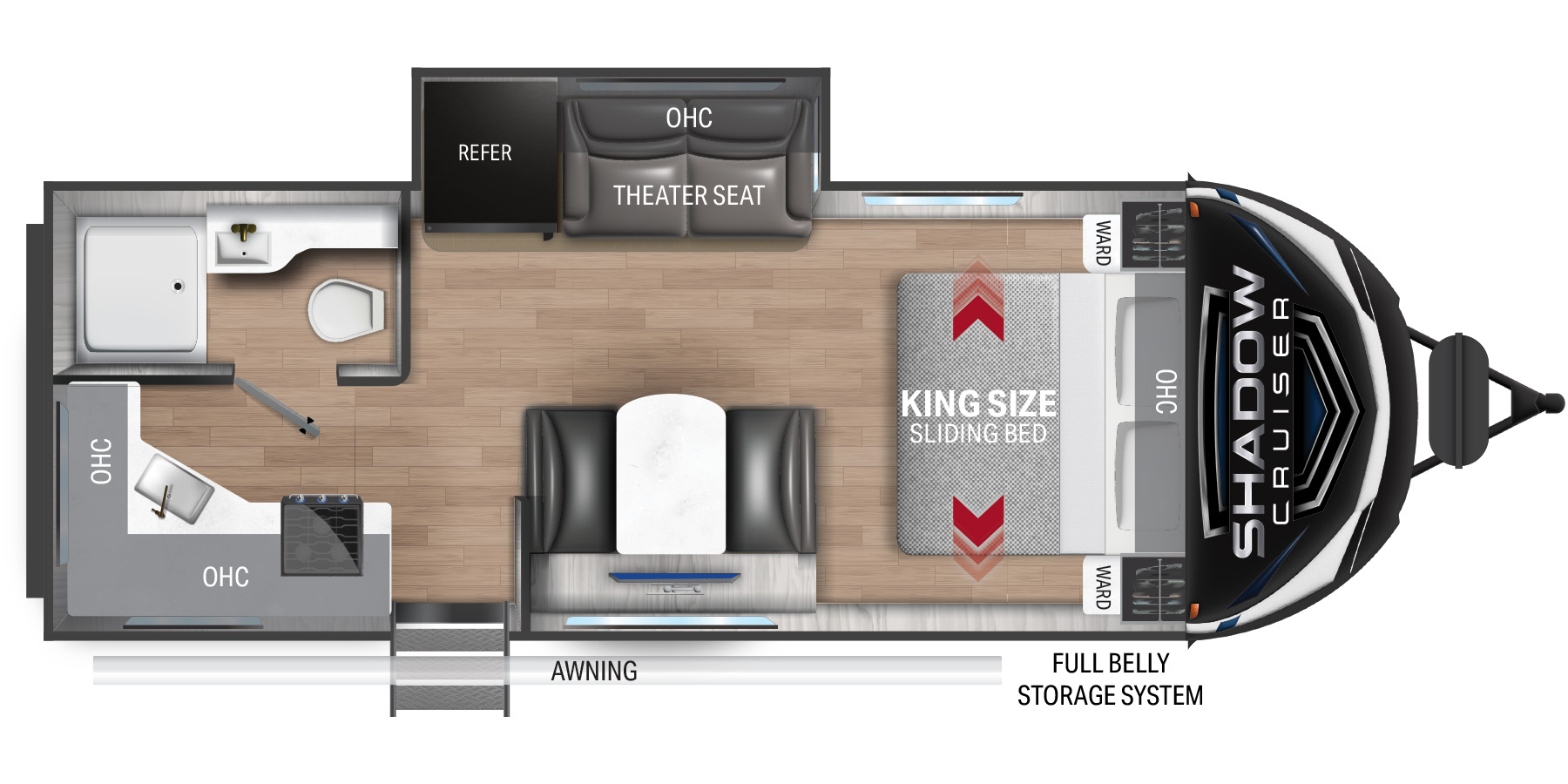 2022 CRUISER RV SHADOW CRUISER 227MLS, , floor-plans-day image number 0