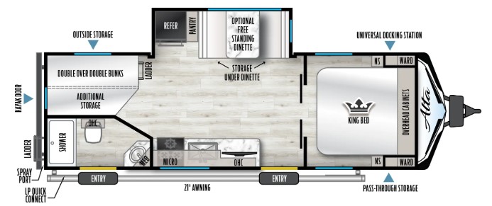 2025 EAST TO WEST RV ALTA 2475KBH, , floor-plans-day image number 0