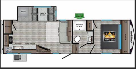 2023 CROSSROADS CRUISER AIRE 27MK, , floor-plans-day image number 0