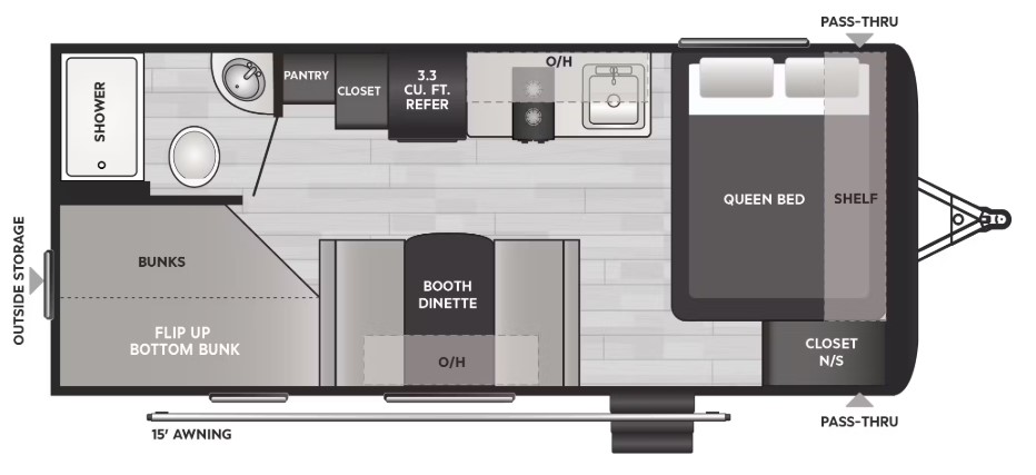 2025 KEYSTONE SPRINGDALE 2010BH, , floor-plans-day image number 0