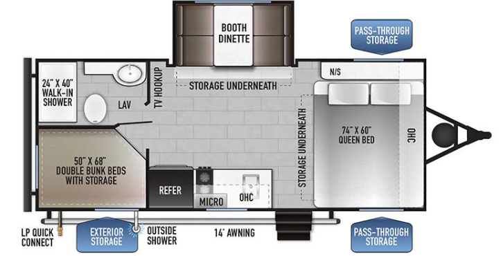 2025 EAST TO WEST RV DELLA TERRA 181BHSLE