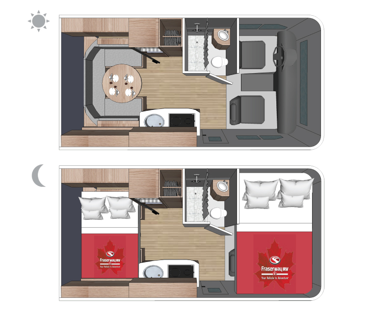 2022 ALP ADVENTURER 23RB*21, , floor-plans-day image number 0