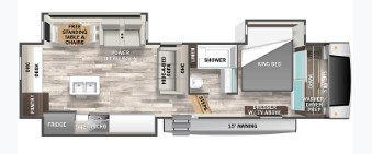 2024 FOREST RIVER CEDAR CREEK 3125RD, , floor-plans-day image number 0