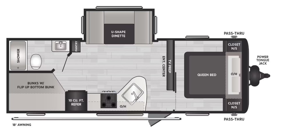 2025 KEYSTONE SPRINGDALE 240BHCWE, , floor-plans-day image number 0