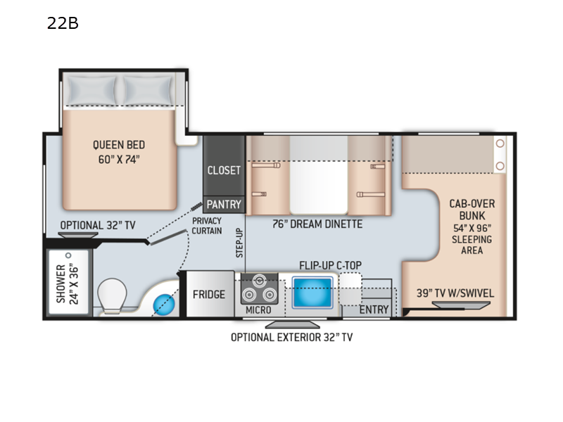 2022 THOR MOTOR COACH FOURWINDS 22B