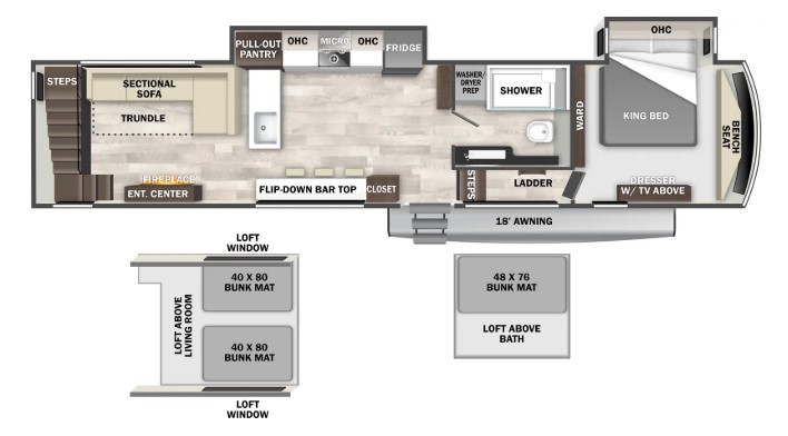 2025 FOREST RIVER CEDAR CREEK 41FWC, , floor-plans-day image number 0