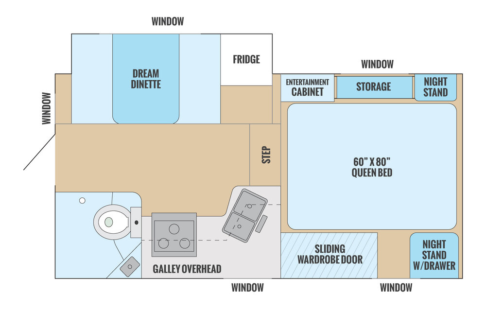 2019 ALP ADVENTURER 89RBS, , floor-plans-day image number 0