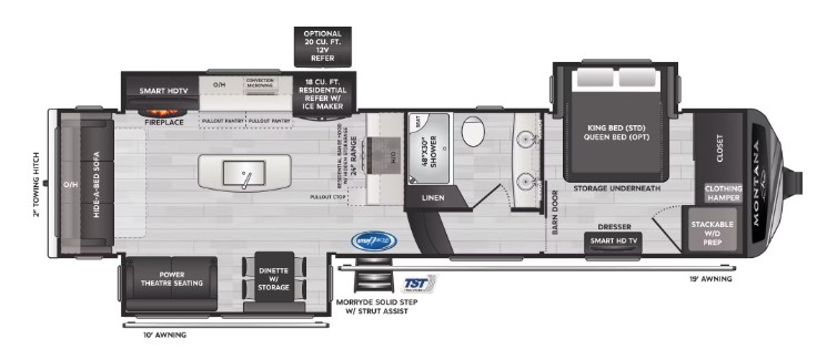 2025 KEYSTONE MONTANA 3231CK, , floor-plans-day image number 0