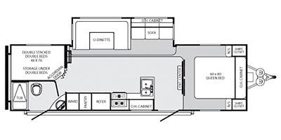 2015 FOREST RIVER SABRE 293RBSS, , floor-plans-day image number 0