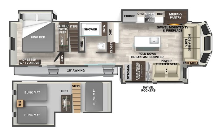 2025 FOREST RIVER CEDAR CREEK 40CDL, , floor-plans-day image number 0