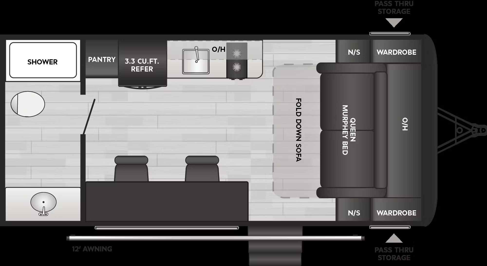 2025 KEYSTONE SPRINGDALE 1710MB, , floor-plans-day image number 0