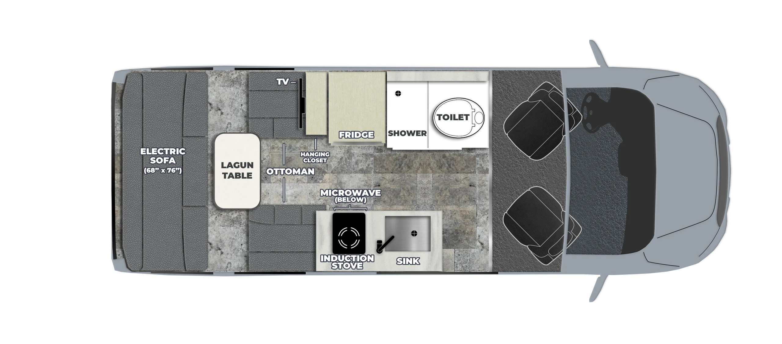 2025 PLEASURE WAY ONTOUR 2.2*24, , floor-plans-day image number 0