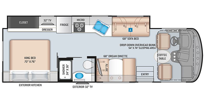 2022 THOR MOTOR COACH WINDSPORT 29M*21, , floor-plans-day image number 0