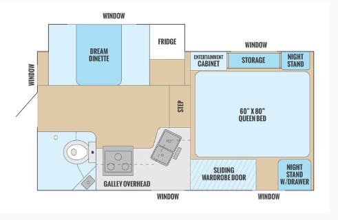 2017 ALP ADVENTURER 89RBS, , floor-plans-day image number 0