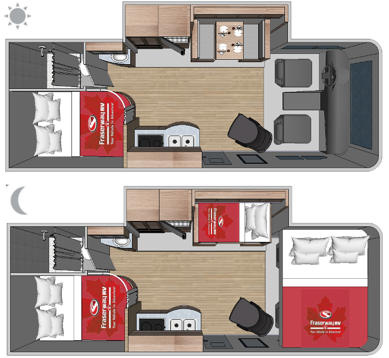 2021 ALP ADVENTURER 24DS*19, , floor-plans-day image number 0