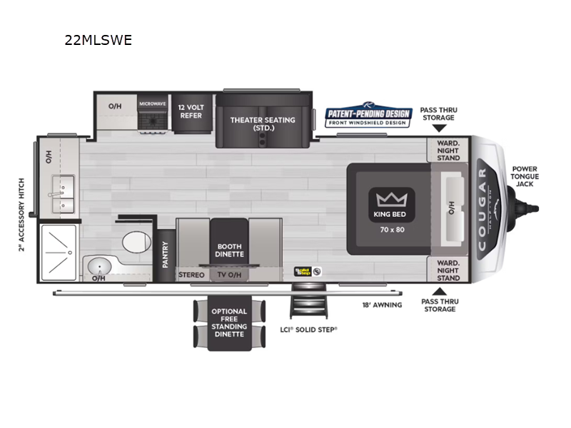 2025 KEYSTONE COUGAR 1/2 TON 22MLSWE