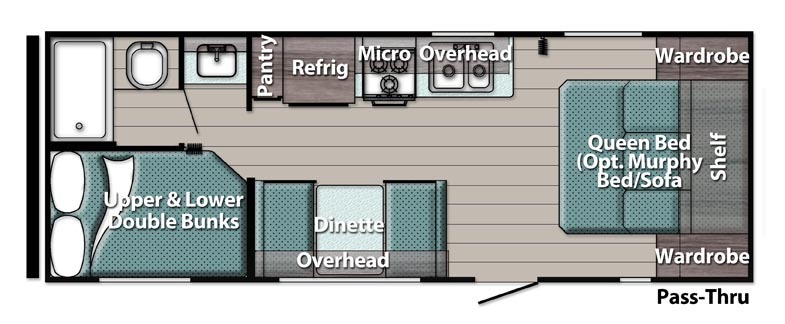 2022 GULFSTREAM AMERI-LITE 248BH, , floor-plans-day image number 0