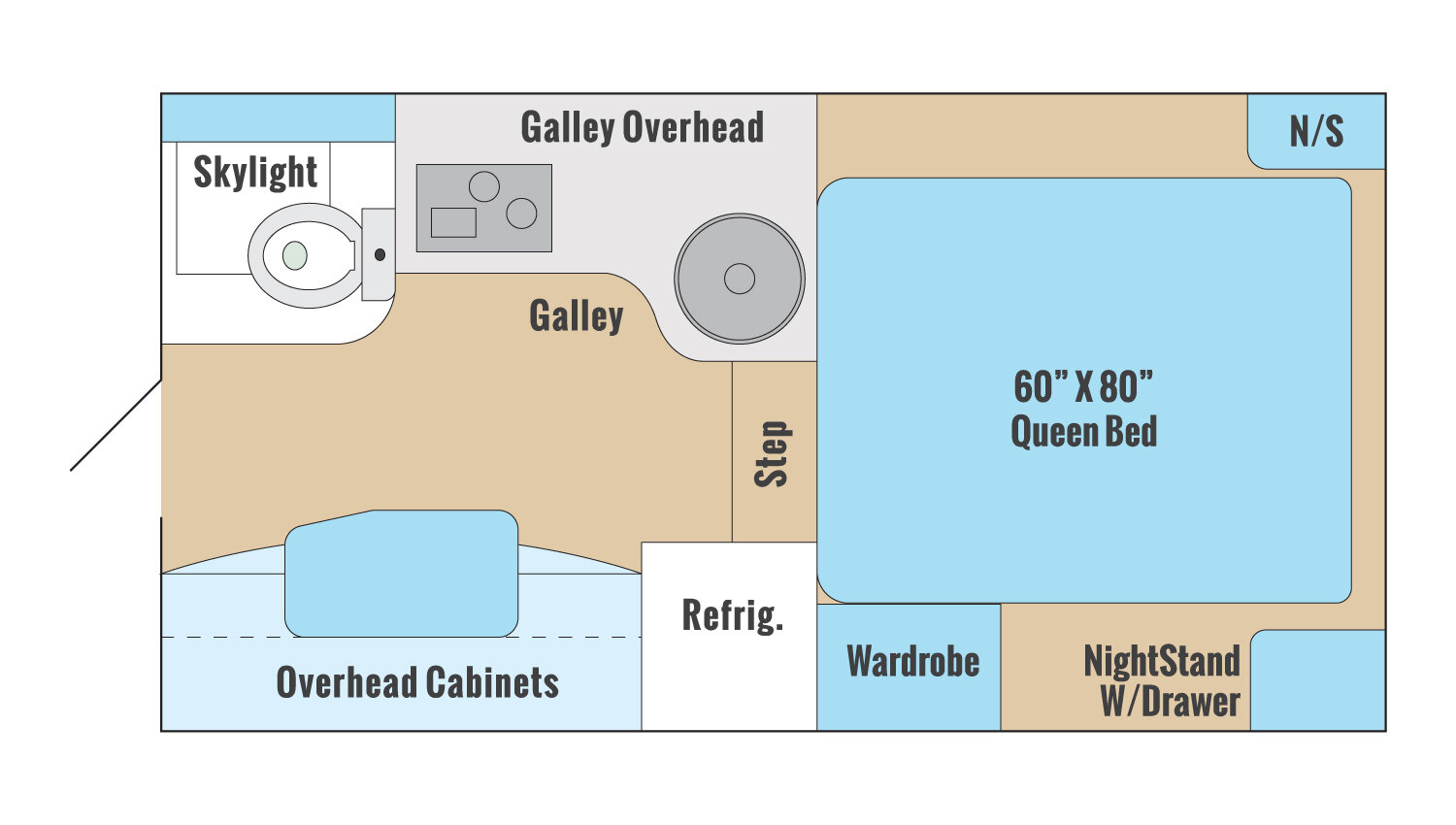 2025 ALP ADVENTURER 80RB, , floor-plans-day image number 0