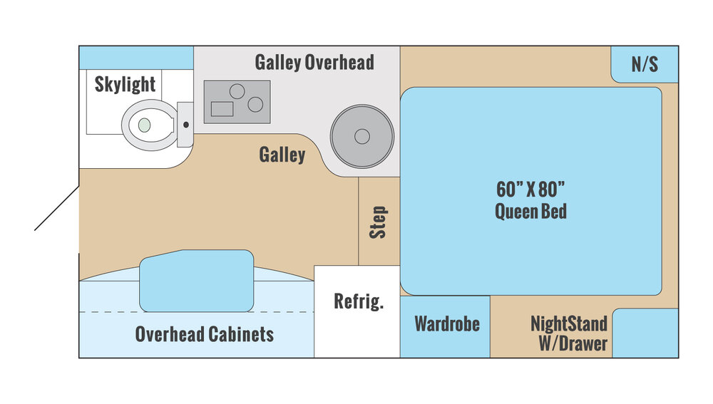 2025 ALP ADVENTURER 80RBOE, , floor-plans-day image number 0