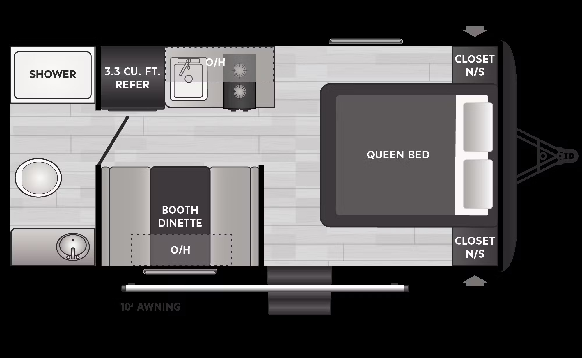 2025 KEYSTONE SPRINGDALE 1700FQ, , floor-plans-day image number 0