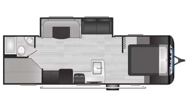 2025 KEYSTONE BULLET 2640BHWE, , floor-plans-day image number 0