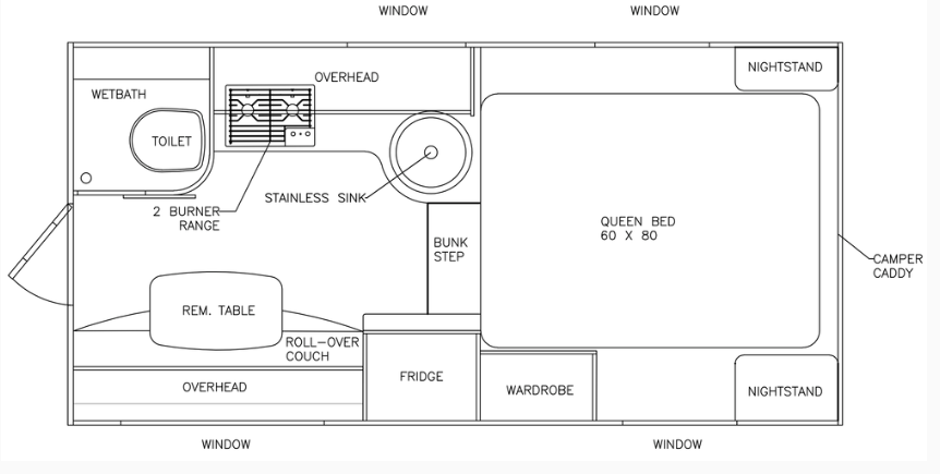 2025 ALP ADVENTURER 80RB, , floor-plans-day image number 0