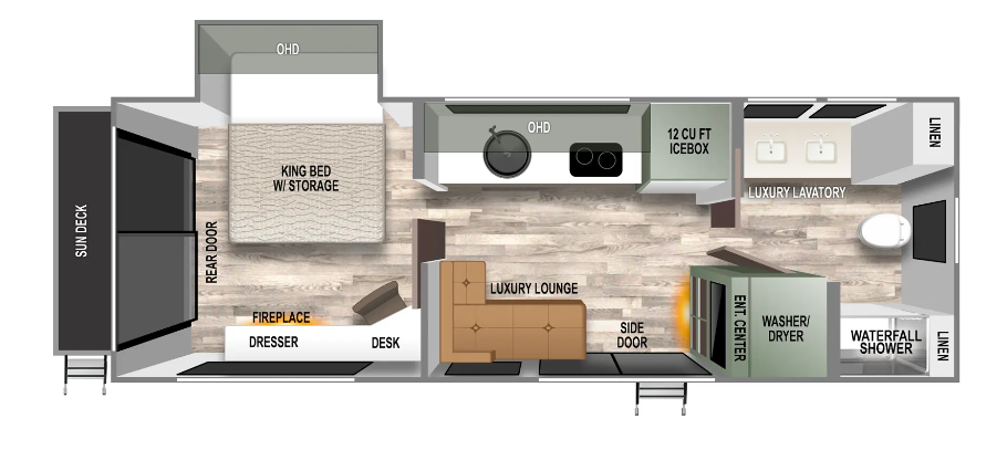 2024 FOREST RIVER NO BOUNDARIES RVS2, , floor-plans-day image number 0